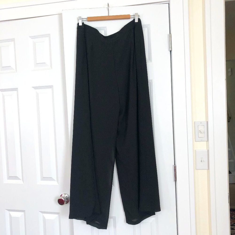 Black Crepe Palazzo Pants